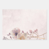 水彩フェイフローラ包装紙 ラッピングペーパーシート (正面)