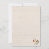 水彩フェコアフローラ茶パーティー誕生日 招待状 (裏面)