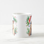 水彩フェスティバルキャピバラクリスマスマグ コーヒーマグカップ (中央)