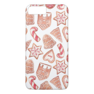水彩フェスティバルクリスマスクッキー iPhone 8 PLUS/7 PLUSケース