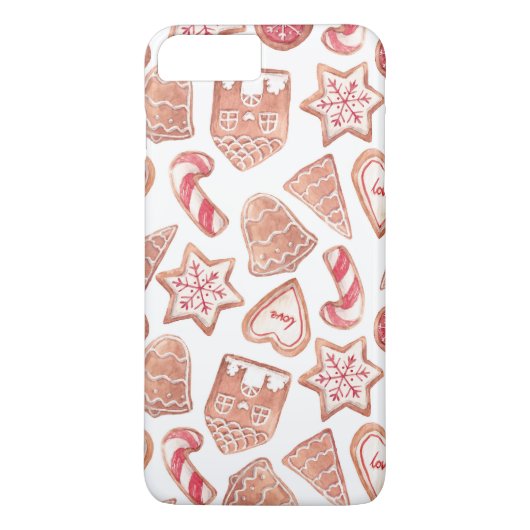 水彩フェスティバルクリスマスクッキー Case-Mate iPhoneケース (裏面)