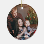 水彩フェスティバルクリスマスツリー写真 セラミックオーナメント (左)