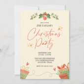 水彩フェスティバルクリスマスディナーパーティー 招待状 (正面)