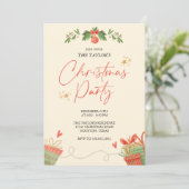 水彩フェスティバルクリスマスディナーパーティー 招待状 (スタンド正面)