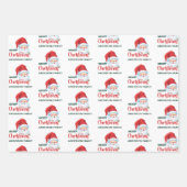 水彩フェスティバルクリスマスパターン名 ラッピングペーパーシート (正面2)