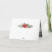 水彩フェスティバルクリスマスフローラガーランド シーズンカード (裏面)