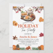 水彩フェスティバルクリスマスホリデーティーパーティー 招待状 (正面)