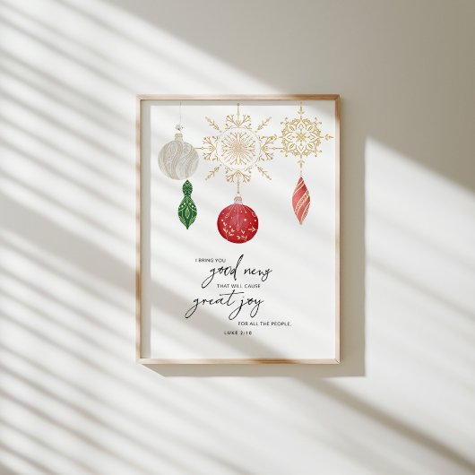 水彩フェスティバルバイブル聖句ルーク ポスター