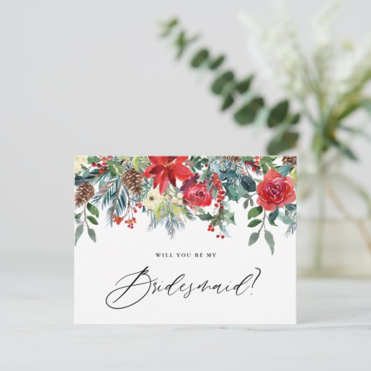 水彩フェスティバルフローラガーランドビーマイブリーズメイド 案内ポストカード (スタンド正面)