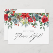 水彩フェスティバルフローラガーランドフラワーガール 案内ポストカード (正面/裏面)