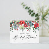 水彩フェスティバルフローラガーランドメイド・オブ・オーナー（花嫁付き添い人） 案内ポストカード (スタンド正面)