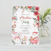 水彩フェスティバルモダンクリスマスパーティー 招待状 (スタンド正面)