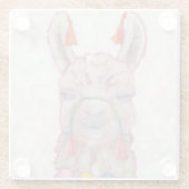 水彩フェスティバルラマ ガラスコースター (裏面)