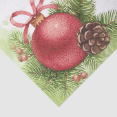 水彩フェスティバルレッドボールオーナメントクリスマス 薄葉紙 (詳細)