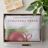 水彩フェスティバルレッドボールオーナメントクリスマス 薄葉紙 (ギフト)