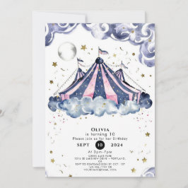 水彩フェスティバル回路誕生日 招待状
