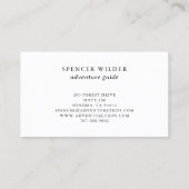 水彩フォレストアドベンチャー自然ガイド 名刺 (裏面)