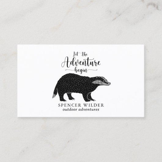 水彩フォレストアドベンチャー自然ガイド 名刺 (正面)