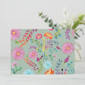 水彩フォーク花 – カスタマイズ可能 (スタンド正面)