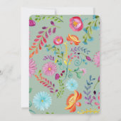 水彩フォーク花 – カスタマイズ可能 (裏面)