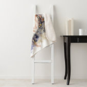 水彩フクロウ鳥野獣アート シェルパブランケット (インサイチュ)