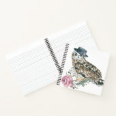 水彩フクロウ ノートブック (内部)
