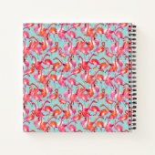 水彩フラミンゴスギャザー ノートブック (裏面)
