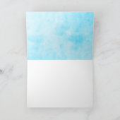 水彩フラミンゴピンクのグリーティ空白のング ノートカード (内部)