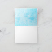 水彩フラミンゴピンクのグリーティ空白のング ノートカード (内部)