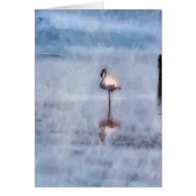 水彩フラミンゴ (正面)