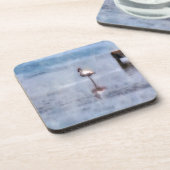 水彩フラミンゴ コースター (左側)