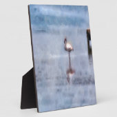 水彩フラミンゴ フォトプラーク (側面)