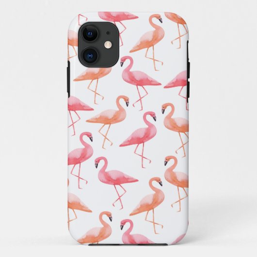 水彩フラミンゴ Case-Mate iPhoneケース (裏面)