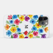 水彩フラワーのイラスト Case-Mate iPhoneケース (裏面(横))