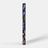 水彩フラワーのシームレスパターン 春 iPhoneケース (右側面)