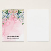 水彩フラワーイヤリングディスプレイカード (正面&裏面)