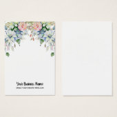 水彩フラワーイヤリングディスプレイカード (正面&裏面)