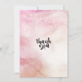 水彩フラワーカップルのシャワーウェディングシャワー 招待状 (裏面)