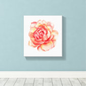 水彩フラワーキャンバス キャンバスプリント (インサイチュ (ウッドフロア))