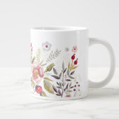 水彩フラワーズカスタムジャンボマグ ジャンボコーヒーマグカップ (右)