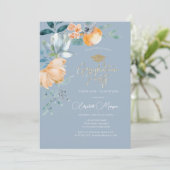 水彩フラワーズダスティーブルードエクセシションパーティー 招待状 (スタンド正面)