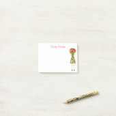 水彩フラワーズファッションガールポストイットノート ポストイット (デスク上)