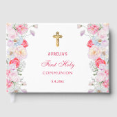 水彩フラワーズファースト・コミュニオンゲストブック ゲストブック (正面)