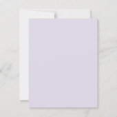 水彩フラワーズフパーソナライズされたラットノートカード ノートカード (裏面)