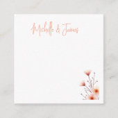 水彩フラワーズプロフェッショナルトレンディー エンクロージャーカード (正面)