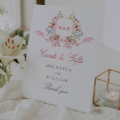 水彩フラワーズリージェンシーウェディングカード&ギフト 台座サイン