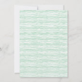 水彩フラワーズリース日付カードの保存 セーブザデート (裏面)