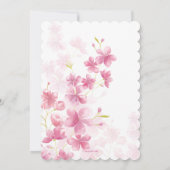 水彩フラワーズ招待状 招待状 (裏面)