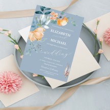 水彩フラワーダスティブルーシャンパングラス