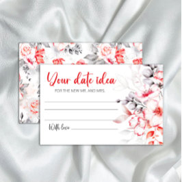 水彩フラワーデート夜のアイディア。日付jar 便箋